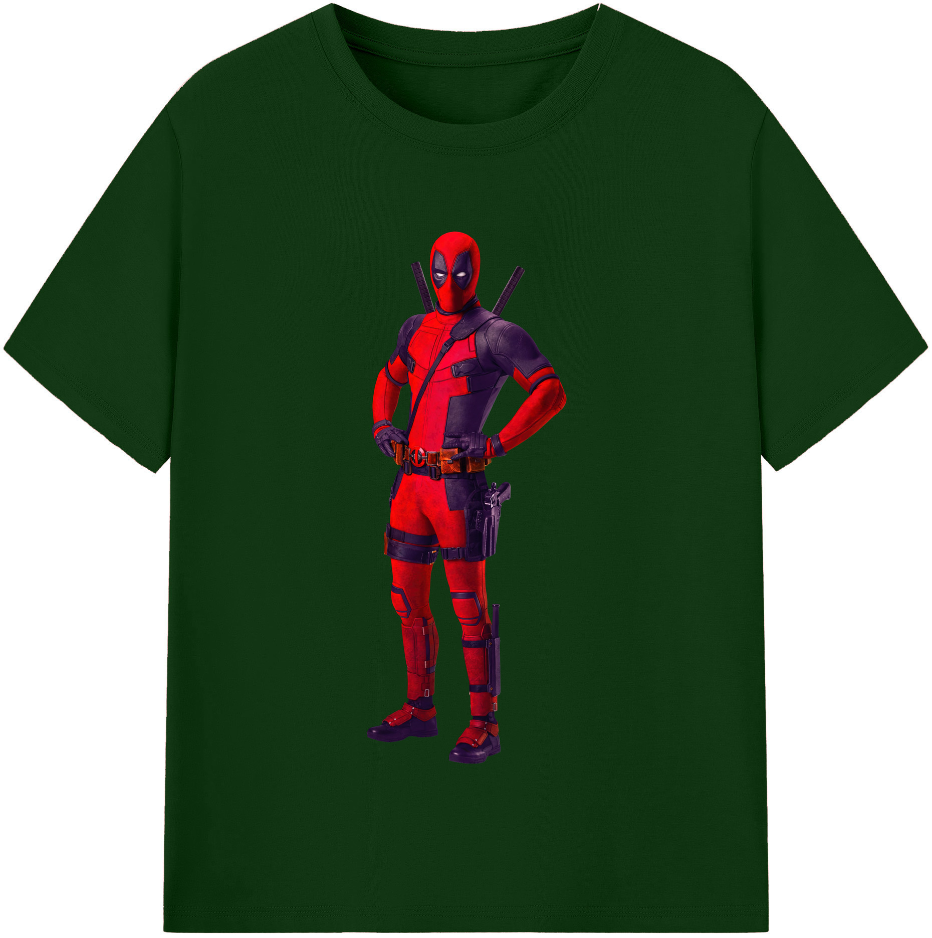 （画像用） Deadpool デッドプール 綿100％半袖Tシャツ（フロントプリント）
